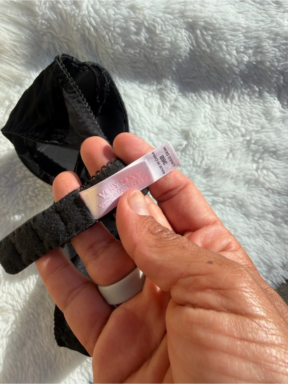 Victoria's Secret Black Lace Push-Up Bra
